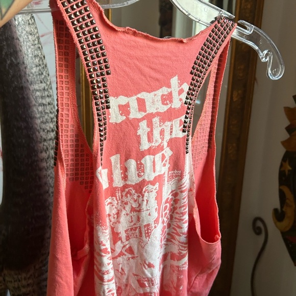 Y2K Parasuco Pink Studded Women's Tank Top Small - Picture 10 of 16